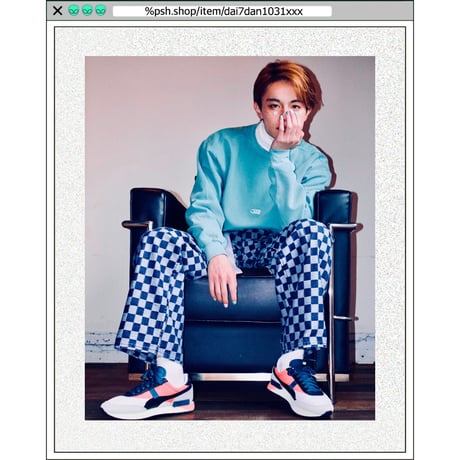 %psh crayon patch sweat　/　OPS-WA003 WHITE