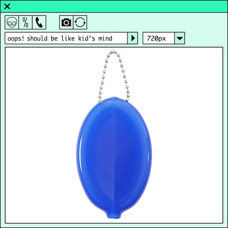 %psh smiley coin case　/　SF-OPS2206 BLUE