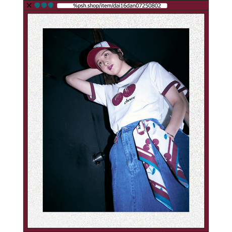 %psh cherry bandana　/　OPS-2504 BURGUNDY