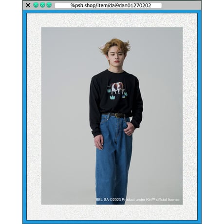 %psh Kiri™ long sleeve tee　/　KIR-OPS2301 PASTEL EMERALD