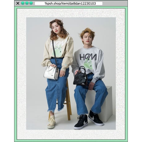 %psh HeM crew neck sweat(裏起毛)　/　HM-OPS2202 SAND BEIGE