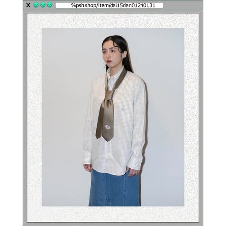 %psh Hyena long sleeve shirt　/　OPS-2401 PURPLE