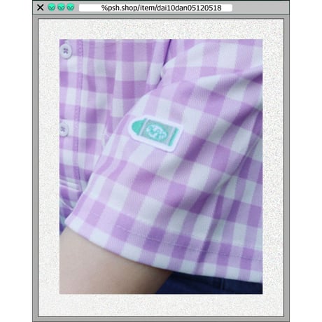 %psh retro flower polo shirt　/　OPS-2302 GREEN