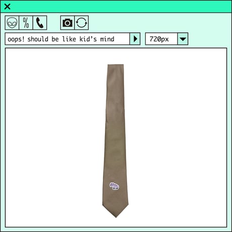 %psh Hyena tie　/　OPS-2404 CAMEL