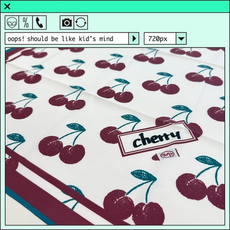 %psh cherry bandana　/　OPS-2504 BURGUNDY