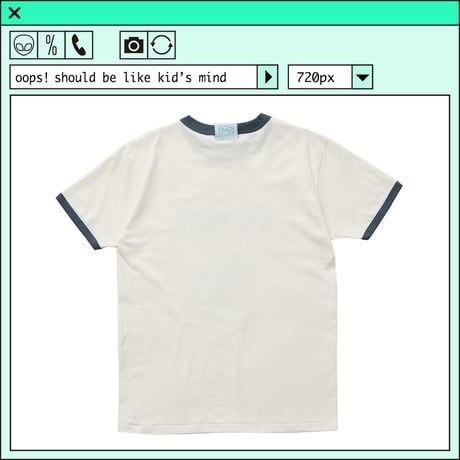 ％psh Orion Beer ringer tee　/　OR-OPS2401 NATURAL×DENIM