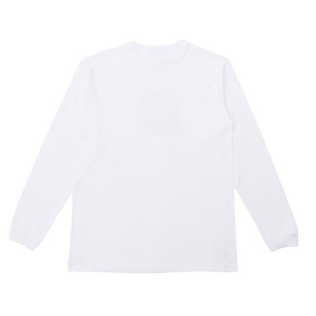 %psh slime logo Long Sleeve Tee / OPS-2101 WHT