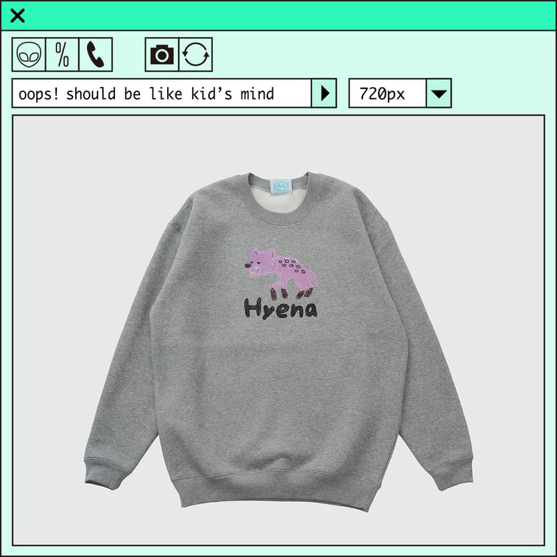 psh Hyena sweat / OPS-2403 HEATHER GRAY | ％psh