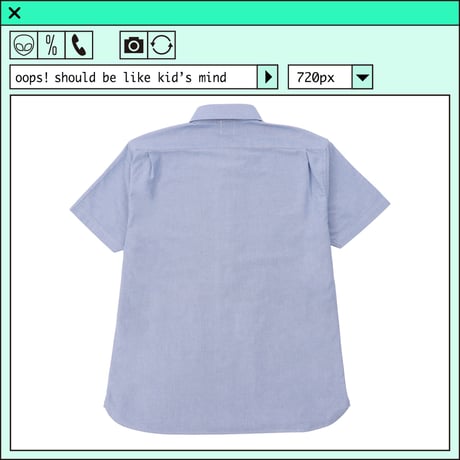 %psh smiley shirt　/　SF-OPS2203 BLUE