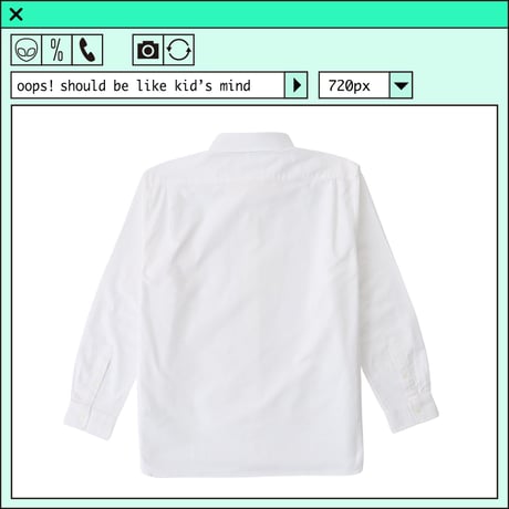 %psh Hyena Long Sleeve Shirt　/　OPS-2201 WHITE