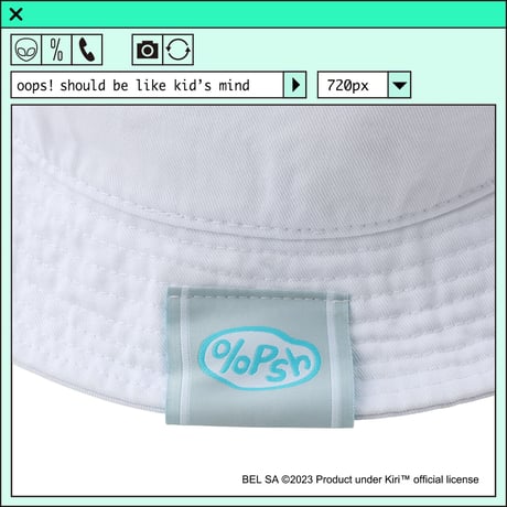 %psh Kiri™ hat　/　KIR-OPS2303 WHITE