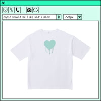 %psh retro crayon art Tee　/　OPS-2206 MINT