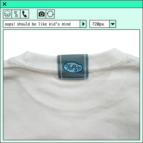 %psh heart tee　/　OPS-2502 WHITE