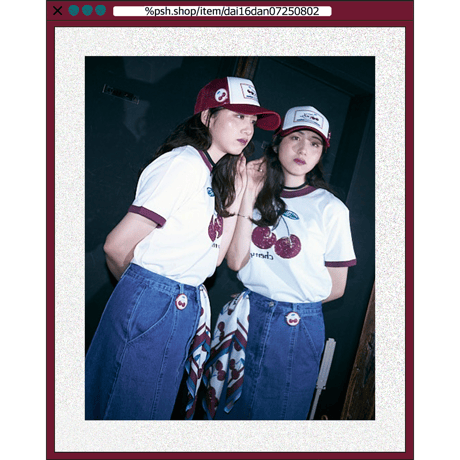 %psh cherry bandana　/　OPS-2504 BURGUNDY