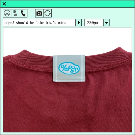 %psh heart tee　/　OPS-2502 BURGUNDY