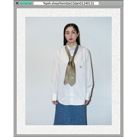 %psh Hyena long sleeve shirt　/　OPS-2401 BEIGE