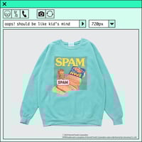 ％psh SPAM® Brand sweat　/　SPA-OPS2401 SEA FOAM