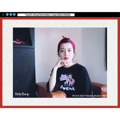 %psh Betty Boop™ Hyena tee / BEB-OPS2302 WHITE