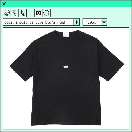 %psh crayon patch tee　/　OPS-WA001 BLACK
