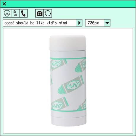 %psh crayon art tumbler　/　OPS-2209 WHITE