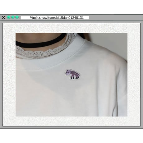 %psh Hyena long sleeve tee　/　OPS-2402 BLACK