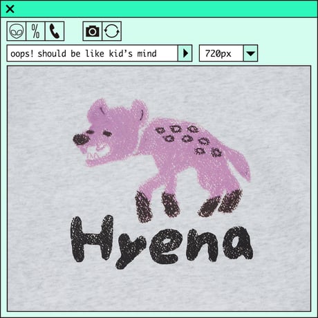 %psh Hyena sweat　/　OPS-2403 ASH