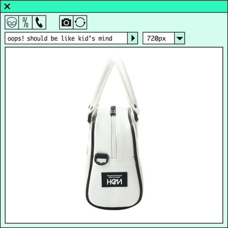 %psh HeM collaboration bag　/　HM-OPS2203 WHITE