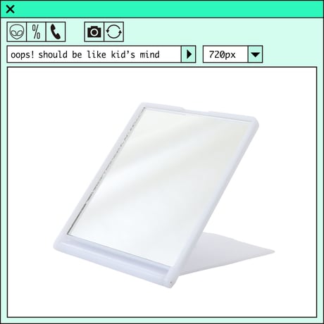 %psh symbol logo mirror　/　OPS-2204 WHITE