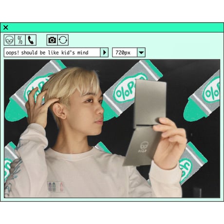 %psh symbol logo mirror　/　OPS-2204 WHITE