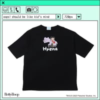 %psh Betty Boop™ Hyena tee / BEB-OPS2302 BLACK