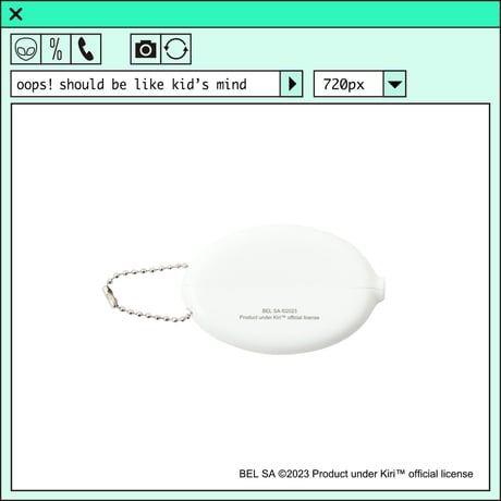 %psh Kiri™ coin case　/　KIR-OPS2305 WHITE