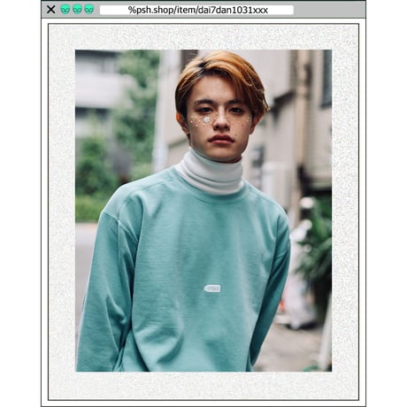 %psh crayon patch sweat　/　OPS-WA003 WHITE