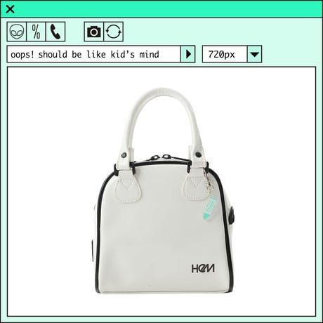 %psh HeM collaboration bag　/　HM-OPS2203 WHITE