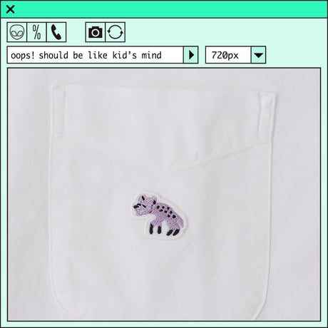 %psh Hyena Long Sleeve Shirt　/　OPS-2201 WHITE