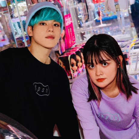 %psh slime logo Long Sleeve Tee / OPS-2101 PPL