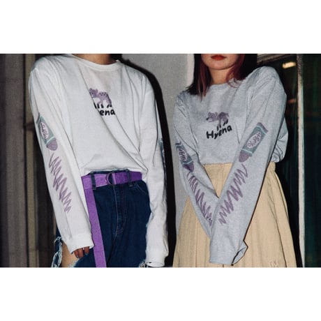 %psh Hyena Long Sleeve Tee / OPS-2102 ASH