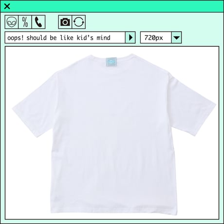 %psh crayon patch tee　/　OPS-WA001 WHITE