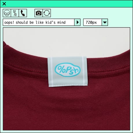 %psh Hyena long sleeve tee　/　OPS-2402 BURGUNDY