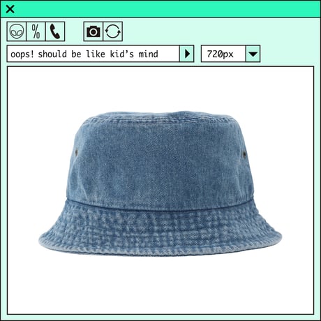 %psh smiley hat　/　SF-OPS2204 DENIM