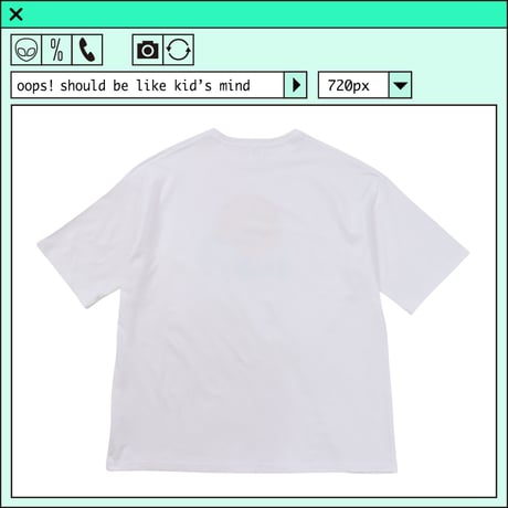%psh smiley lucky tee　/　SF-OPS2201 WHITE