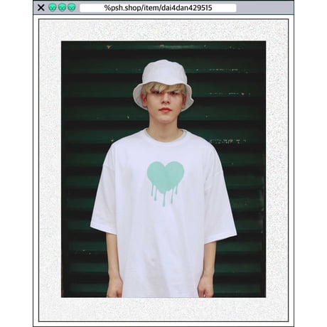 %psh retro crayon art Tee　/　OPS-2206 PINK
