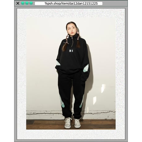 %psh crayon half zip sweat 　/　OPS-2308 ASH
