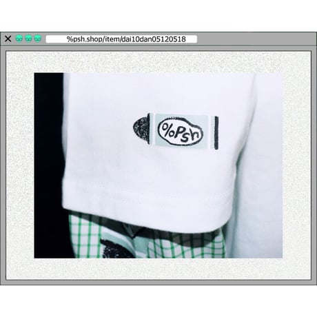 %psh retro crayon art tee　/　OPS-2303 BLACK