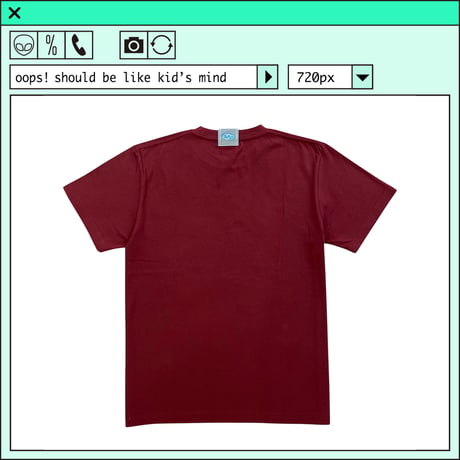 %psh heart tee　/　OPS-2502 BURGUNDY