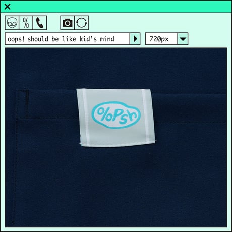 ％psh SPAM® Brand apron　/　SPA-OPS2403 NAVY