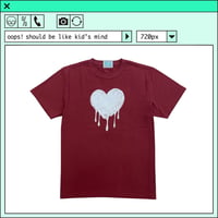 %psh heart tee　/　OPS-2502 BURGUNDY
