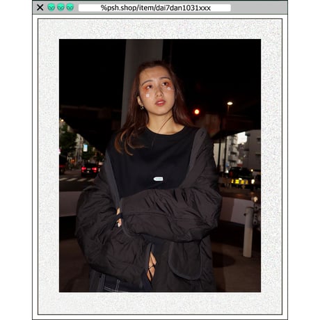 %psh crayon patch tee　/　OPS-WA001 BLACK