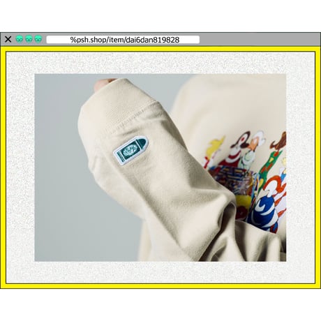%psh 2012 collage long sleeve tee  (ジミー大西【POPOUT】コラボ)　/　JO-OPS2205 WHITE