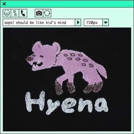 %psh Hyena sweat　/　OPS-2403 BLACK