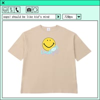 %psh smiley lucky tee　/　SF-OPS2201 SAND BEIGE